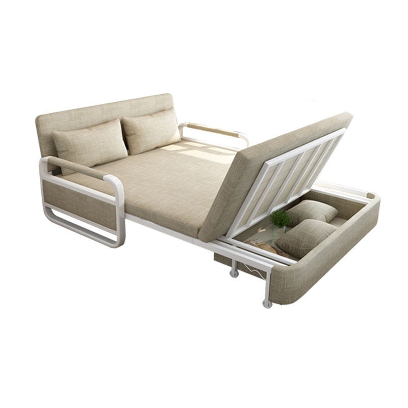 三折布藝沙發(fā)床折疊沙發(fā)床